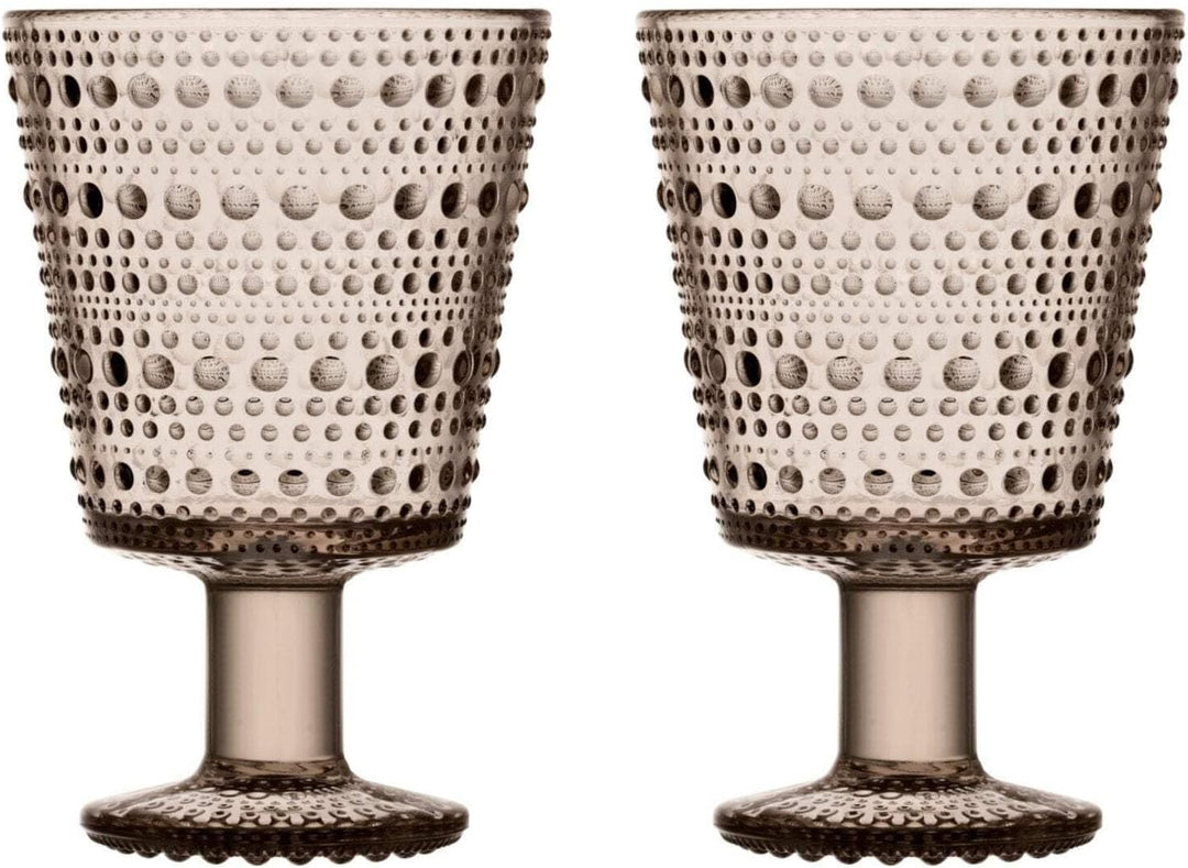 Iittala 1051136 Kastehelmi 2-er Set Gläser, 26cl, leinen, Glas 26 cl Leinen, 26 cl Leinen