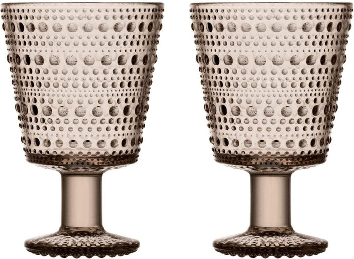 Iittala 1051136 Kastehelmi 2-er Set Gläser, 26cl, leinen, Glas 26 cl Leinen, 26 cl Leinen