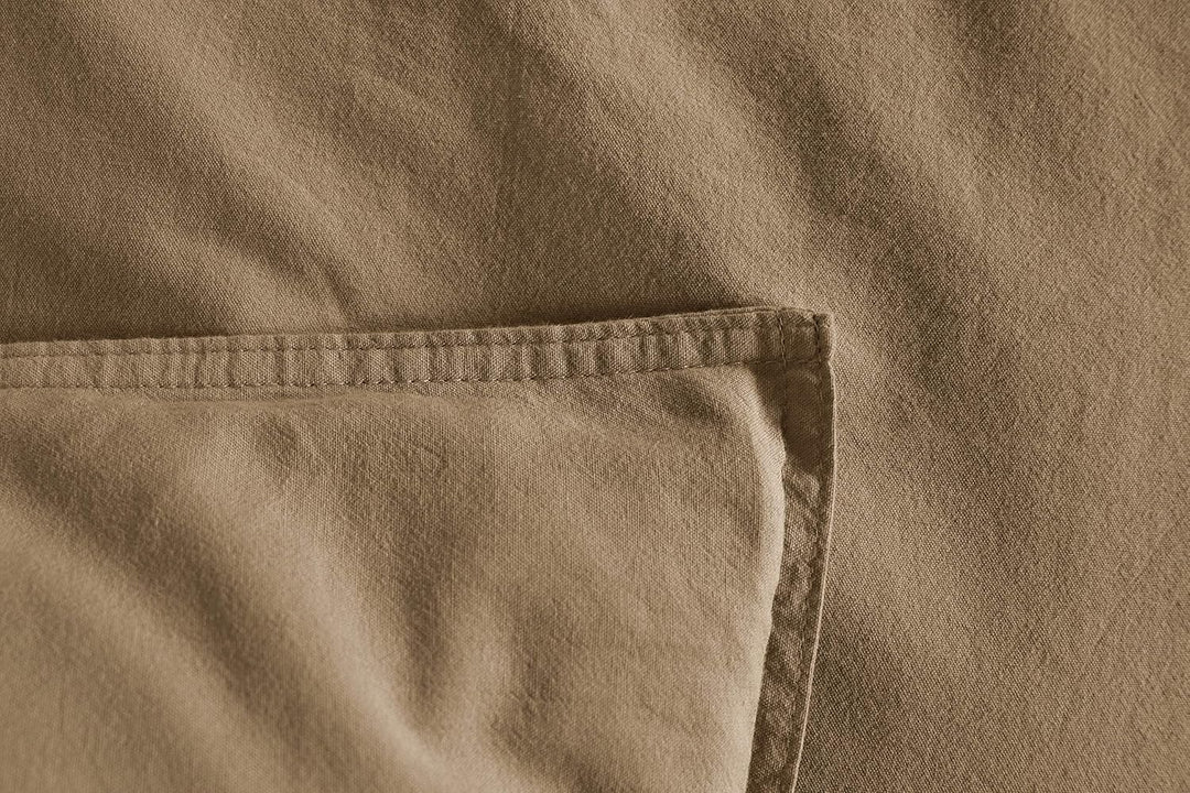 Bio-Bettwäsche Stone-Washed Renforce Lissabon 100% Bio-Baumwolle Knitterlook Stehsaum Bügelfrei Uni