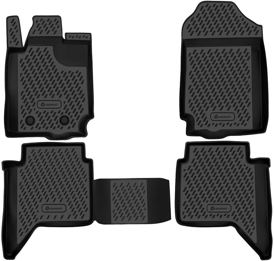 Element Passgenaue Premium Antirutsch Gummi Fussmatten - Ford Ranger, MK3 4 Türen 2011-2020