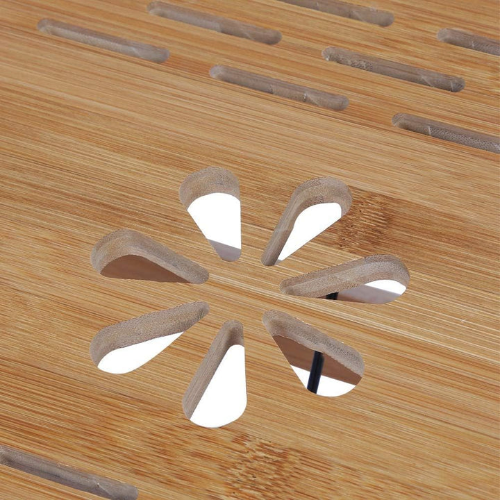 Laptop-Tisch aus Bambus, klappbar, tragbar, Bett, Computer, verstellbar, mit Schublade, Schreibtisch