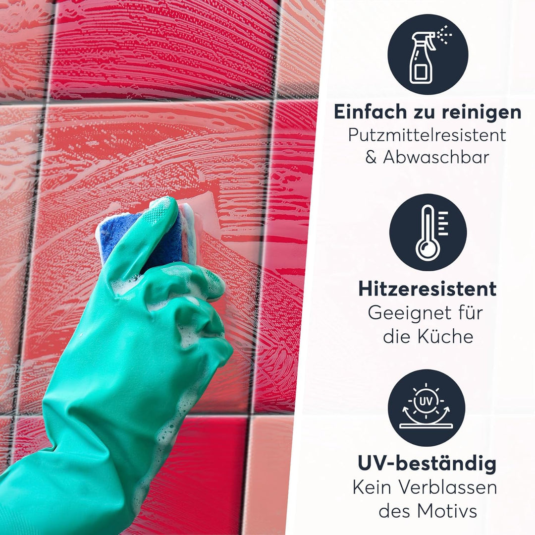 CREATISTO Mosaik Klebefliesen Stickerfliesen Fliesenfolie - Klebefolie Aufkleber für Fliesen I Stick