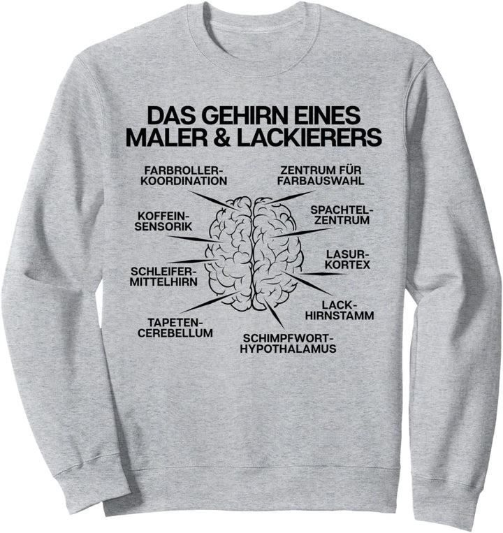 Typisches Gehirn Maler und Lackierer Sweatshirt