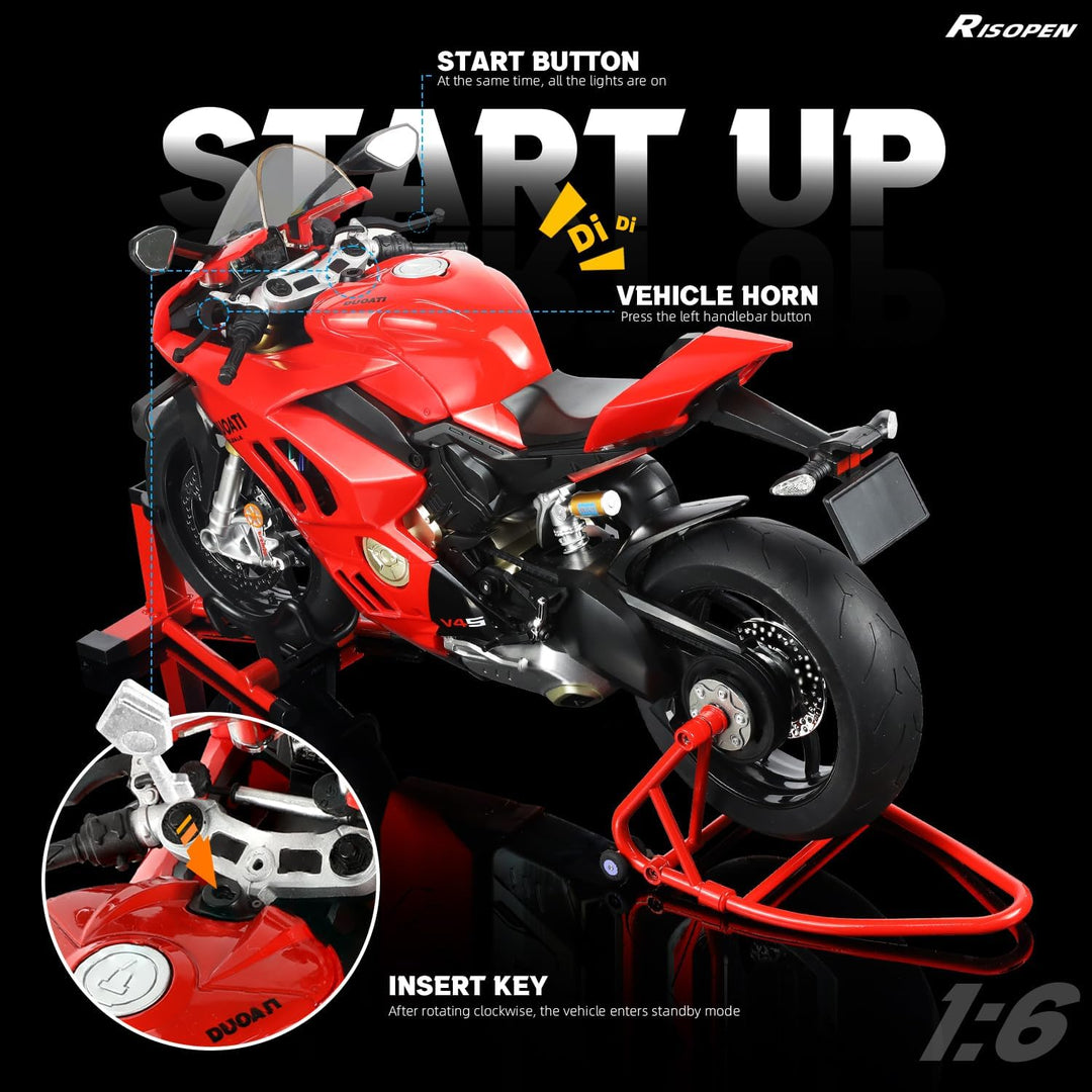1:6 Motorradmodell Mi044-rot, Mi044-rot