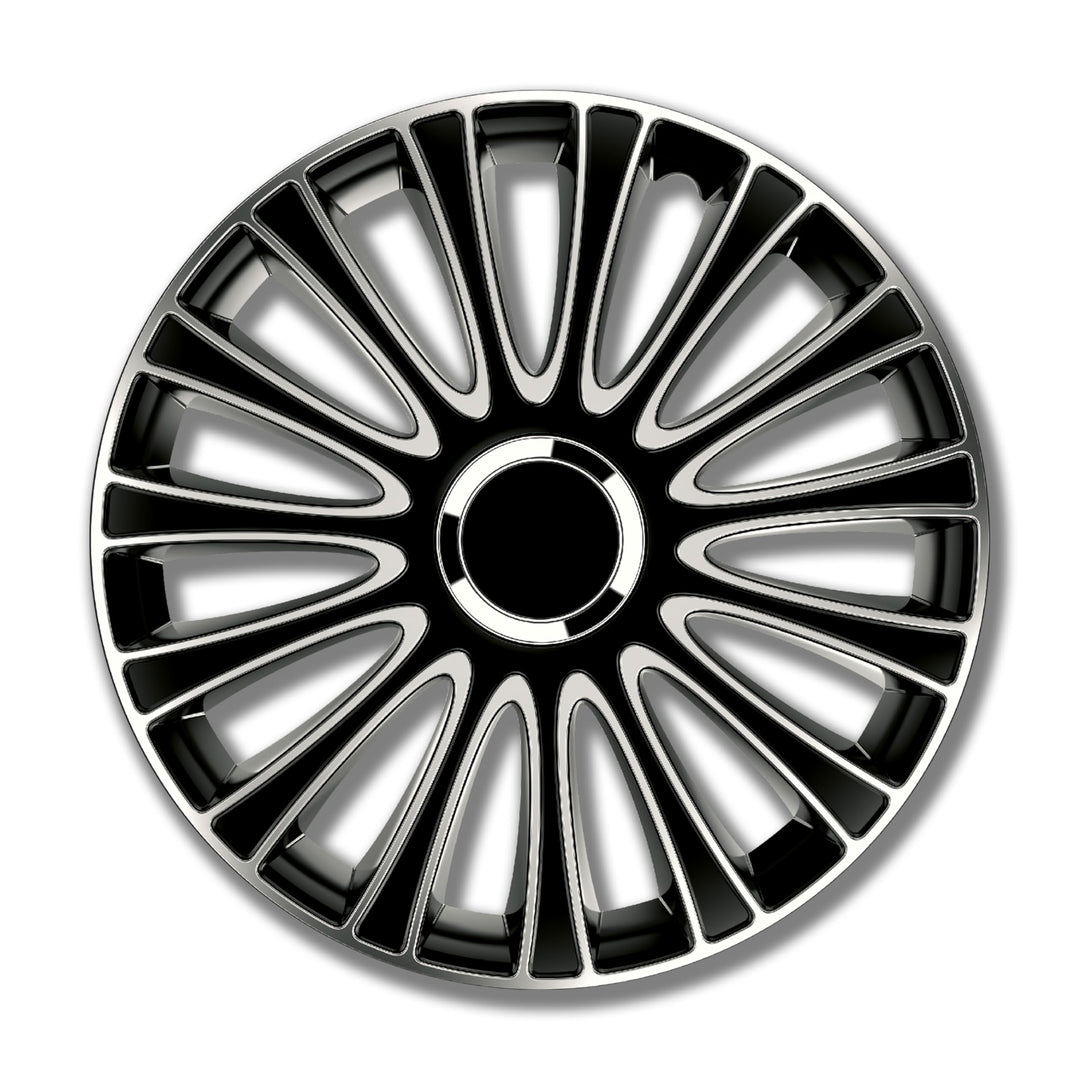 Petex LeMans Pro. 2-fach lackiert. Material: ABS. Farbe: Schwarz. 16" Zoll. (4 x Universal Radzierbl