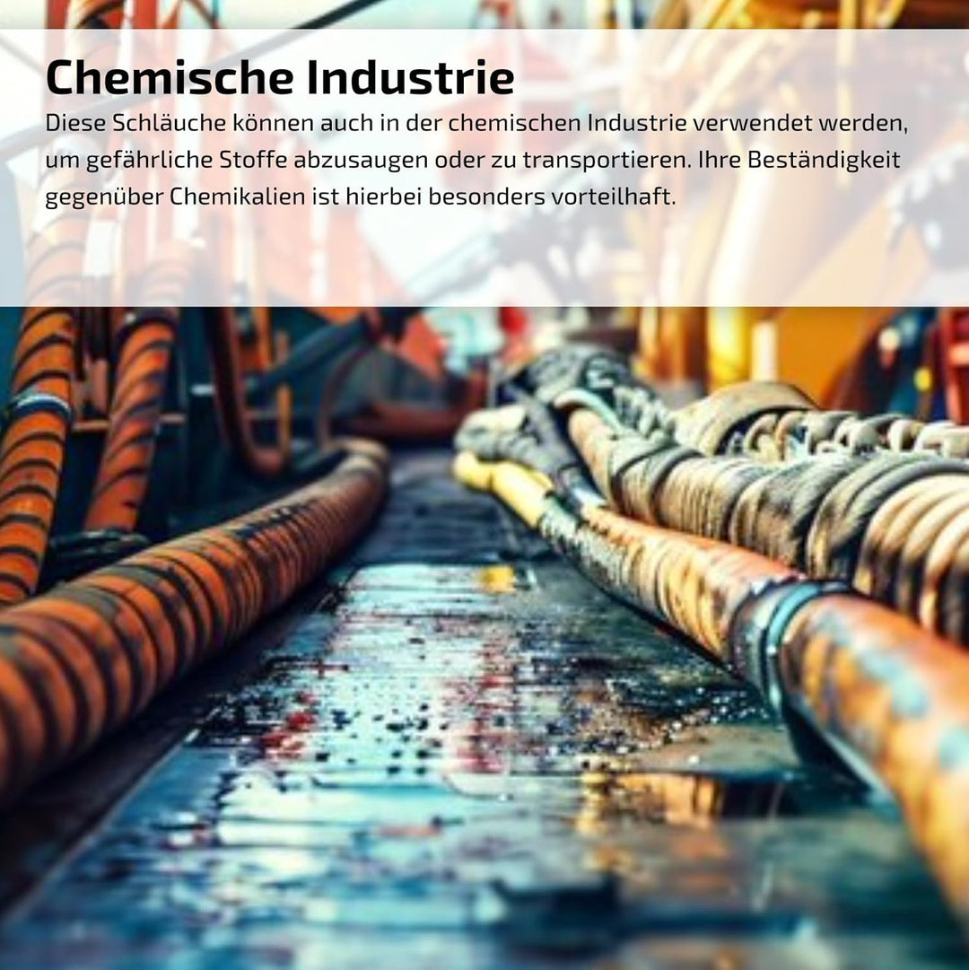 AWM Absaugschlauch transparent 0,4mm Absauganlage Spiralschlauch schwer entflammbar Flexschlauch (70