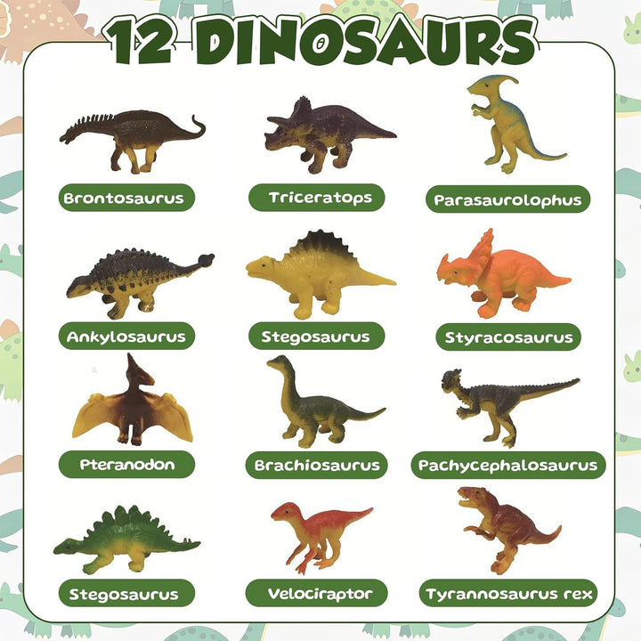 Idota 12 Stück Dino Ausgrabungsset, Dino Eier Zum Ausgraben, Dinosaurier Egg Spielzeug für Party Kla