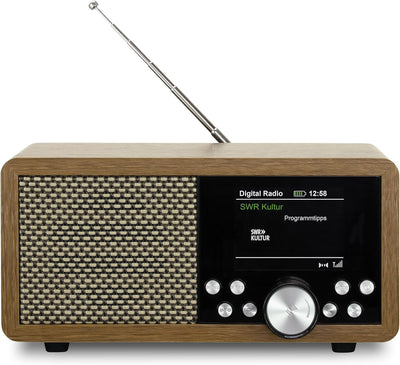 Dynavox DBT600 DAB+ Radio, tragbares, digitales UKW Radio, ideal als Küchenradio, Badradio, Büroradi