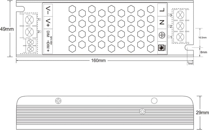 12V DC LED Trafo für Stripes - MR16 GU5.3 LED Halogen, ohne Mindestlast, kein Rauschen, kein Flimmer