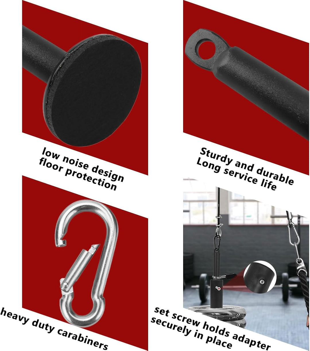 Favuit Ladestift, Fitness Gewichtsplatte Ladestift 25mm Kabelzug Latzug Lifting Weight Plate Loading