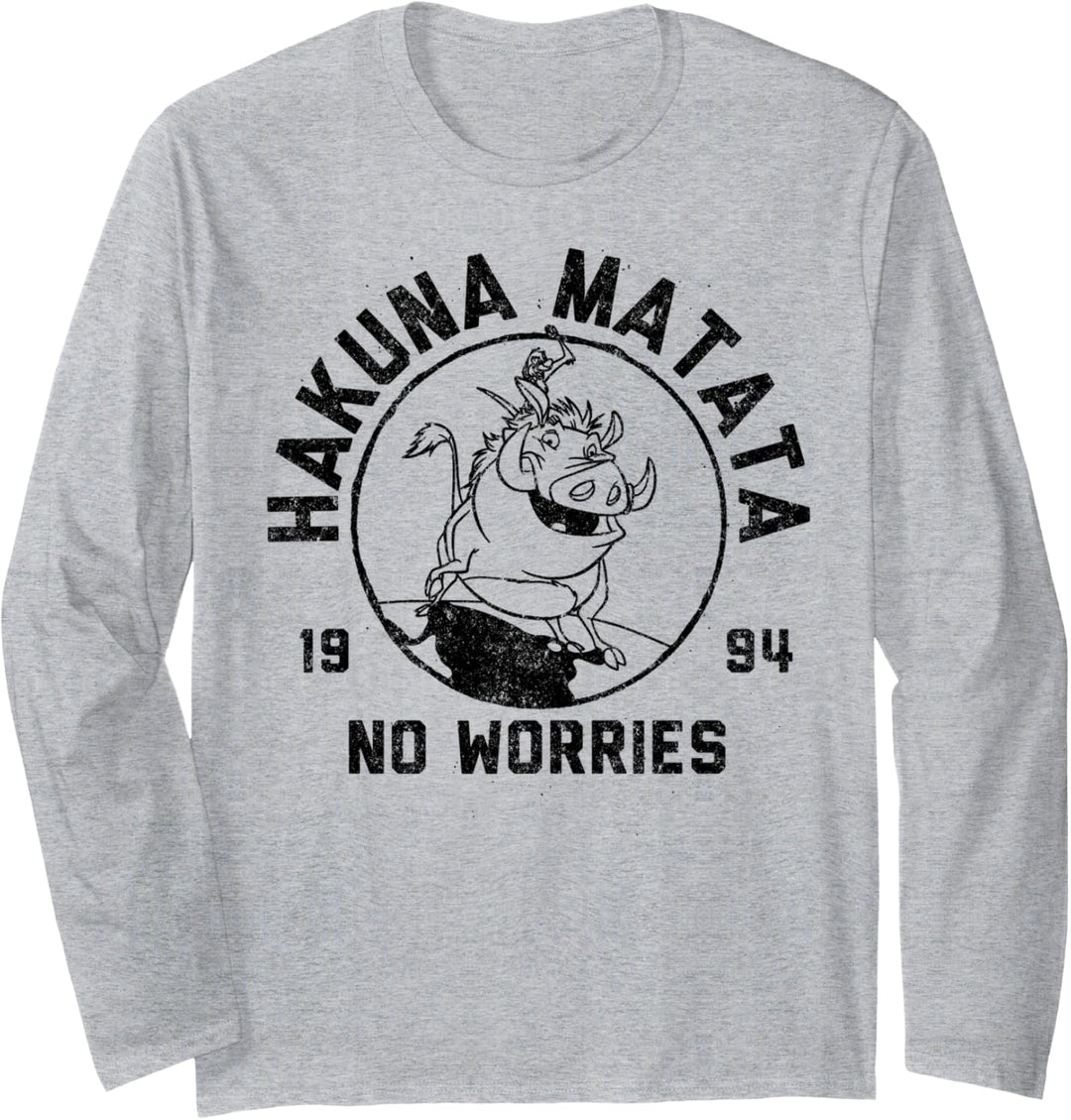 Disney Lion King 1994 Hakuna Matata Logo Langarmshirt