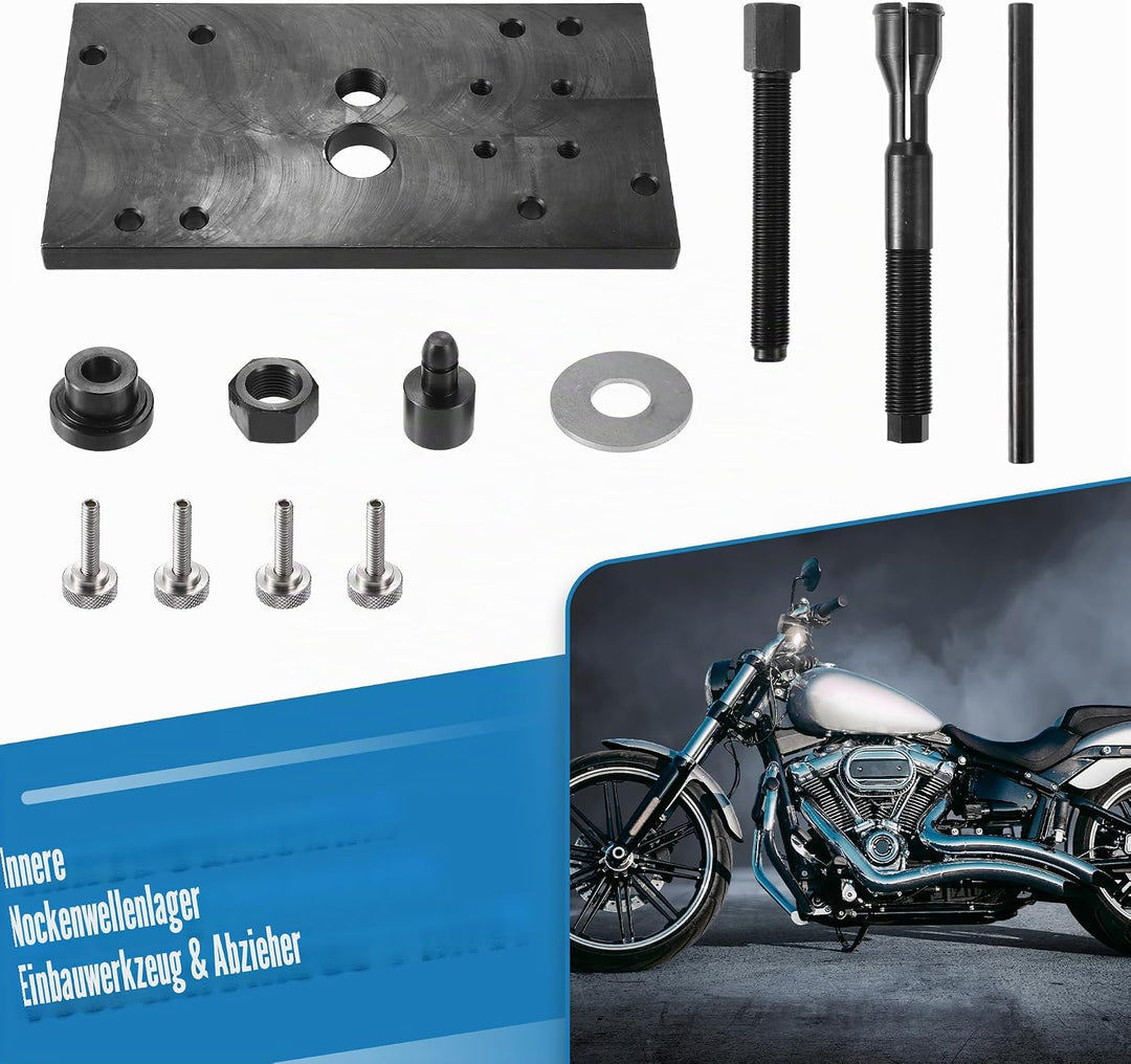QUARKZMAN 1 Satz Nockenwellen Lager Demontage Werkzeug für Harley Schwarz