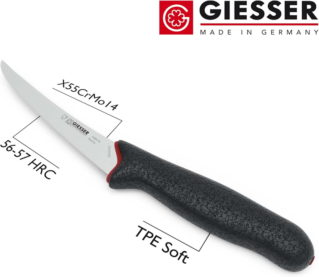 Giesser seit 1776 - Made in Germany - Ausbeinmesser rutschfest PrimeLine, 15 cm Klinge sehr flexibel