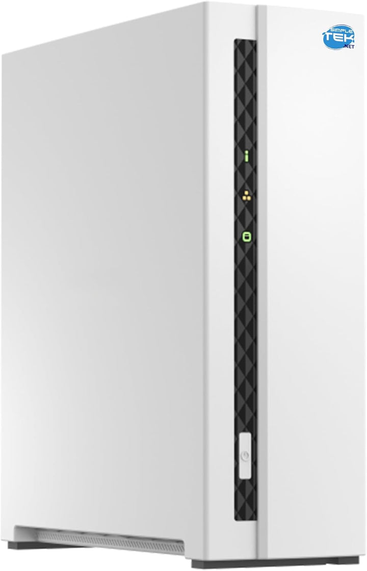 SIMPLETEK - NAS Heimnetzwerkspeicher mit 2 GB RAM, 1-Bay mit 480 GB SSD vorinstalliert, USB, Gigabit