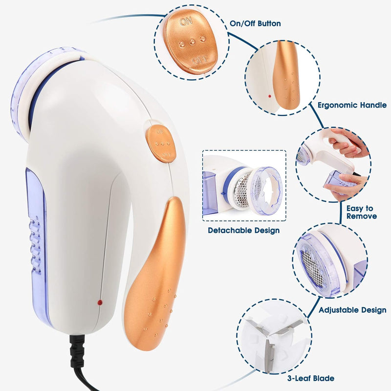 Haofy Fusselrasierer, Elektrisch Flusenentferner für Reisen, Tragbare Fusselfräse für Verschiedene S