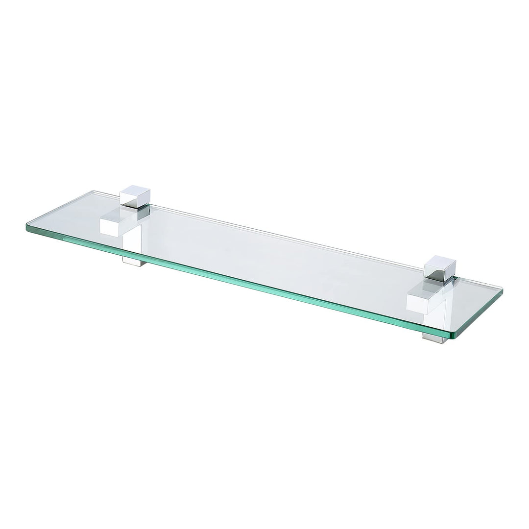 KES Duschablage Glas Glasregal Duschregal Glasablage für Badezimmer Wandregal 8mm Badregal Dusche Ab