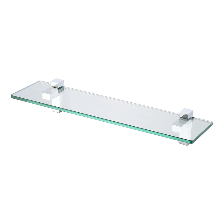 KES Duschablage Glas Glasregal Duschregal Glasablage für Badezimmer Wandregal 8mm Badregal Dusche Ab