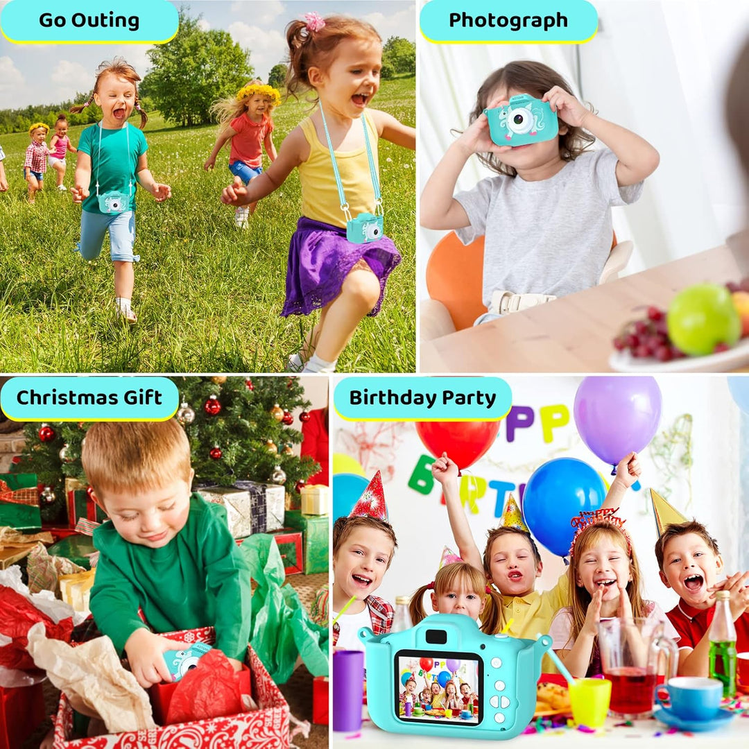 Kinder Kamera, 2.0”Display Digitalkamera,Geschenke für 3 4 5 6 8 7 9 10 11 12Jahre Jungen und mädche