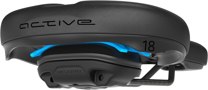 SQlab Unisex – Erwachsene 621 Ergolux Active 2.1 Fahrradsattel Schwarz 18 cm Single, Schwarz 18 cm S