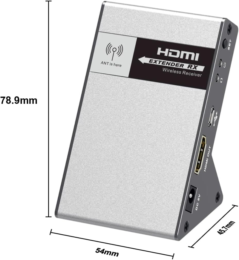 PremiumCord 4K HDMI Wireless Extender bis zu 30m 5,8 GHz, HDBitT, Metallgehäuse, Kompatibel mit 4K 2