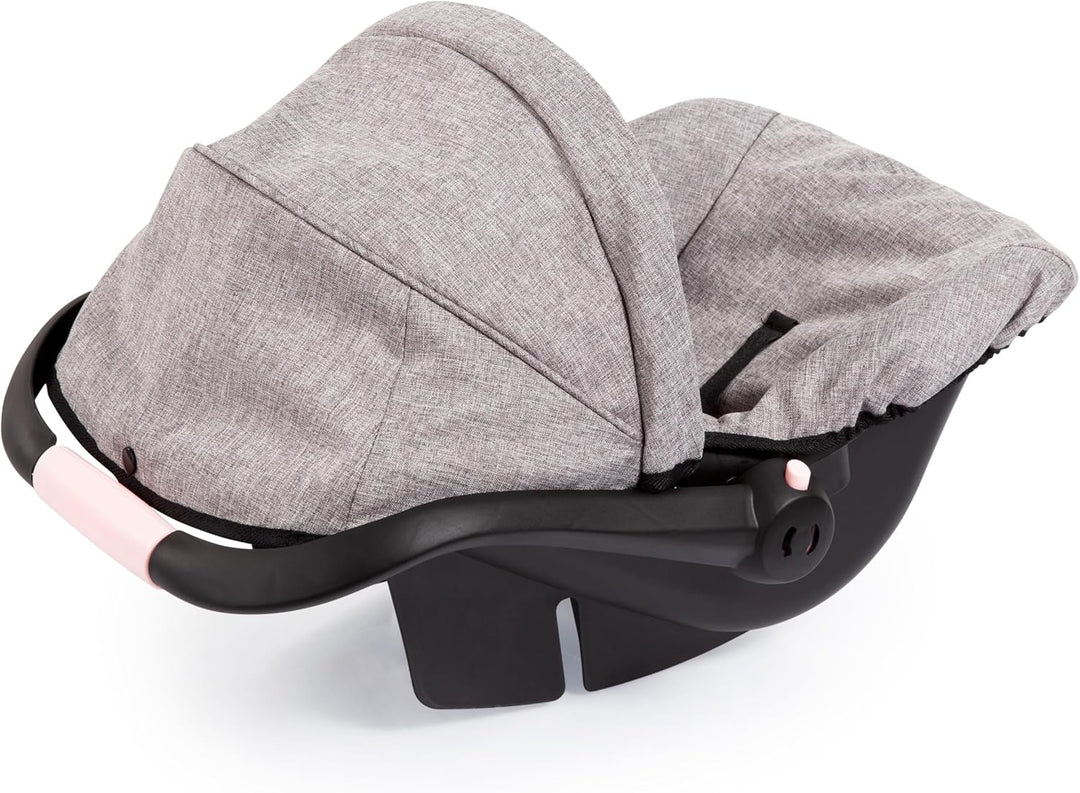 Bayer Design 67910AA Puppenautositz EasyGo, Puppensitz, Puppenzubehör, mit Gurt, Dach, verstellbarem