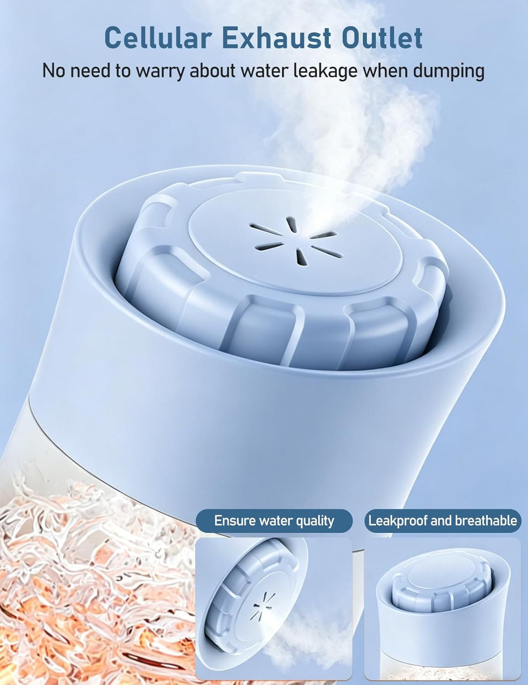 Reisewasserkocher Klein, 450ml Tragbarer Mini Wasserkocher mit 6 Temperatureinstellung LED-Display E