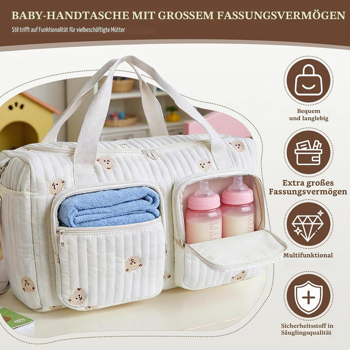Vielseitige Wickeltasche für Mütter: Baby und Umstandstasche - leichte gepolsterte Wickeltasche für