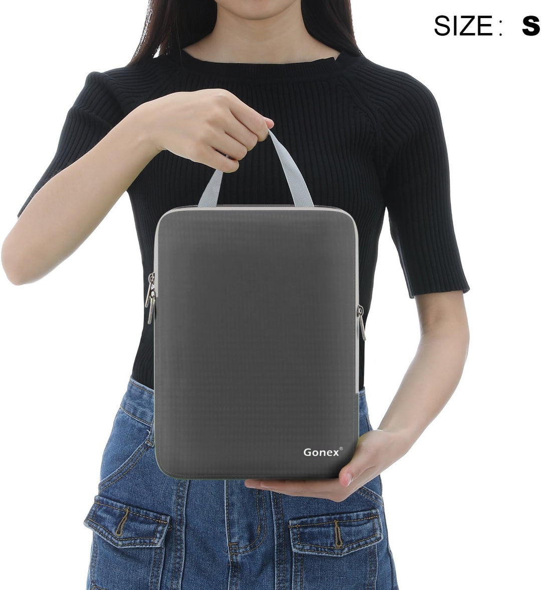 Compression Packing Cubes 3/4er Set, Gonex Kleidertaschen 4-teilig Verpackungswürfel, Kleidertaschen