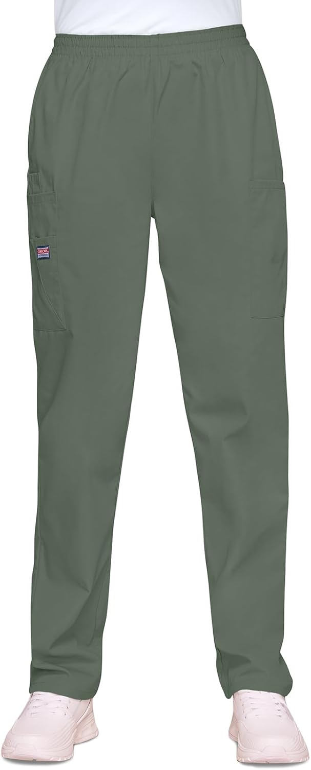 Cherokee Damen Workwear Cargo-Hose mit elastischer Taille Klassisch L Olivgrün, L Olivgrün