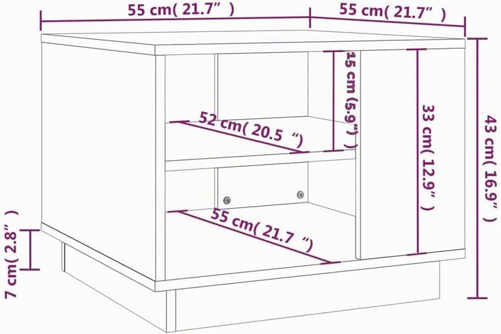 vidaXL Couchtisch mit Schubladen Beistelltisch Kaffeetisch Sofatisch Teetisch Tisch Wohnzimmertisch