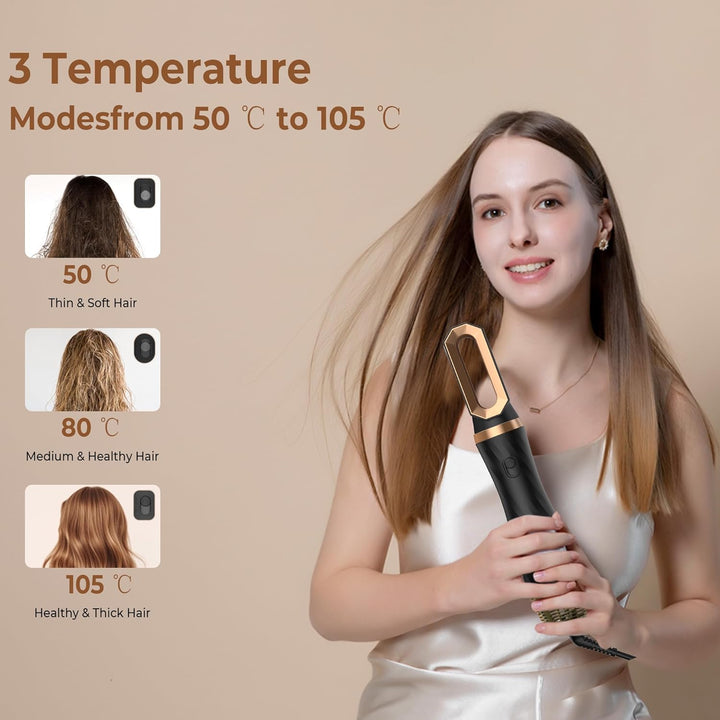 6 In 1 Hair Styler Set Airstyler Haarstyler Mit Rundbürstenföhn Haarstyler Warmluftbürste föhn diffu