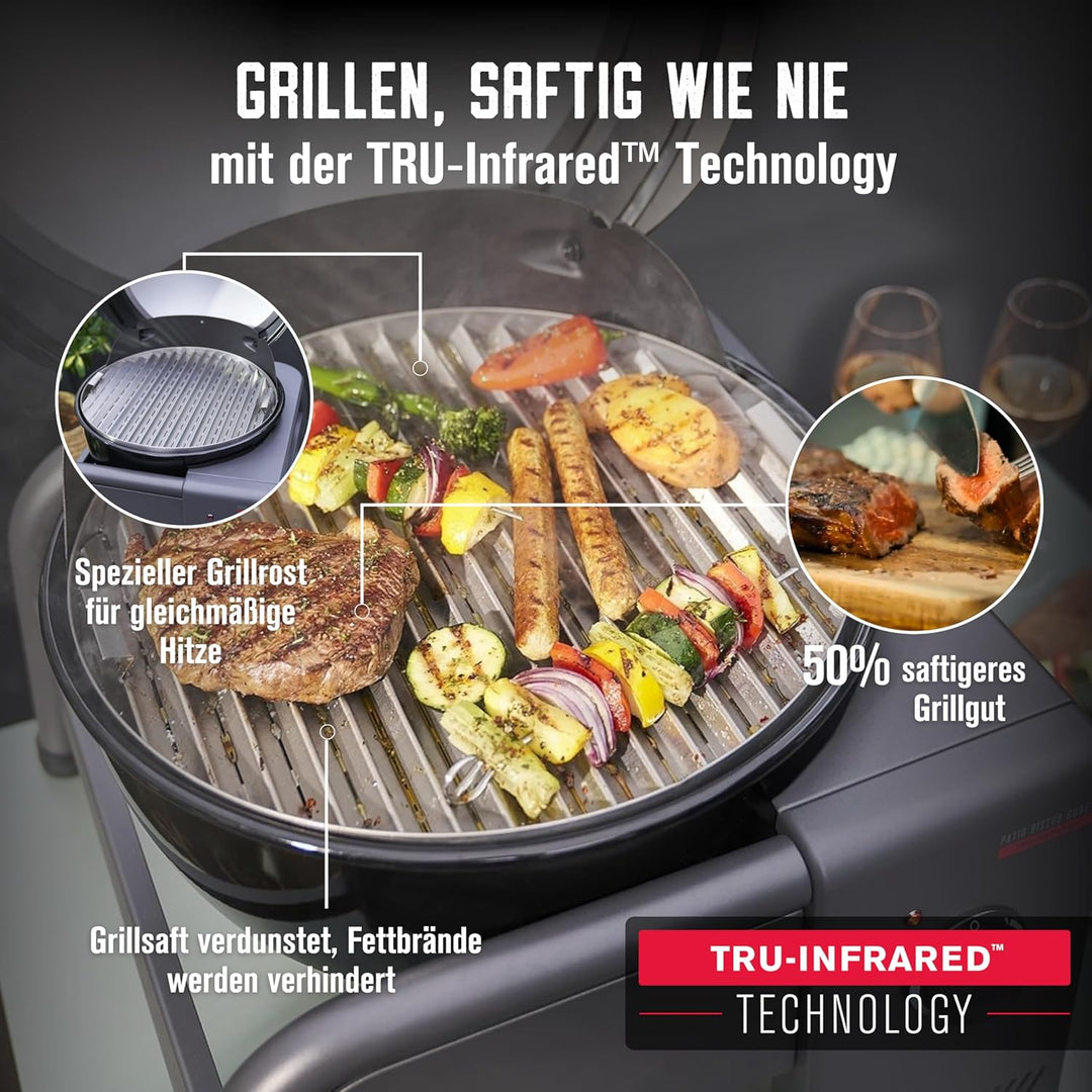 Char-Broil Elektrogrill Patio Bistro Cube E, mobil, TRU-Infrared™, bis 320 °C, kompakter Balkongrill