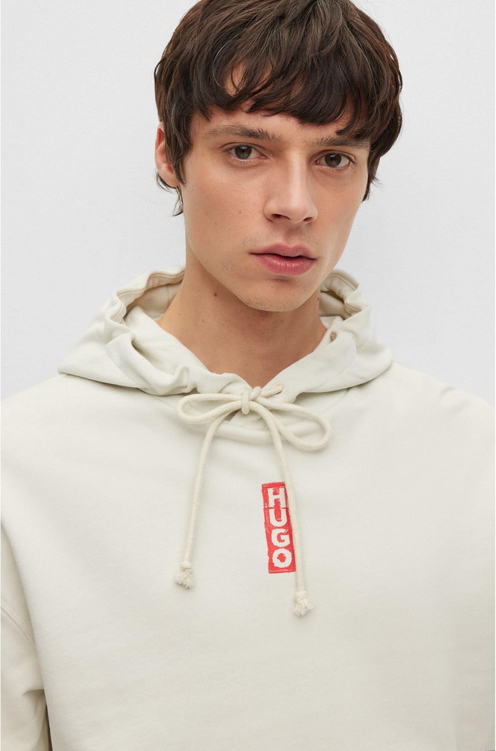 HUGO Herren Diushi Relaxed-Fit Hoodie aus Baumwolle mit Marker-Logos, XL Light/Pastel Green333