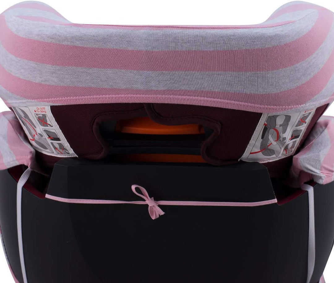 JYOKO KIDS Bezug für Autositz Kompatibel mit Cybex Solution Fix (Pink Island), Pink Island