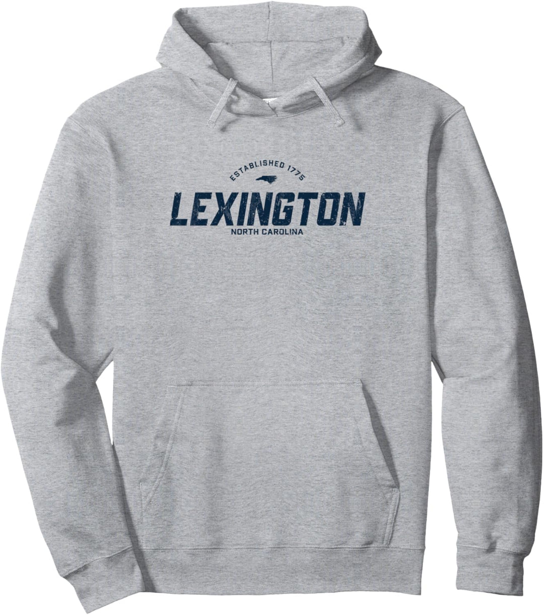 Lexington North Carolina NC Sportbuch Vintage Athletic Marineblau Pullover Hoodie