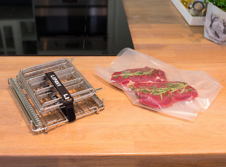LIPAVI L10 Sous-Vide Gestell | Professionelles | 316L Rostfreier Edelstahl-Kochzubehör | Verstellbar