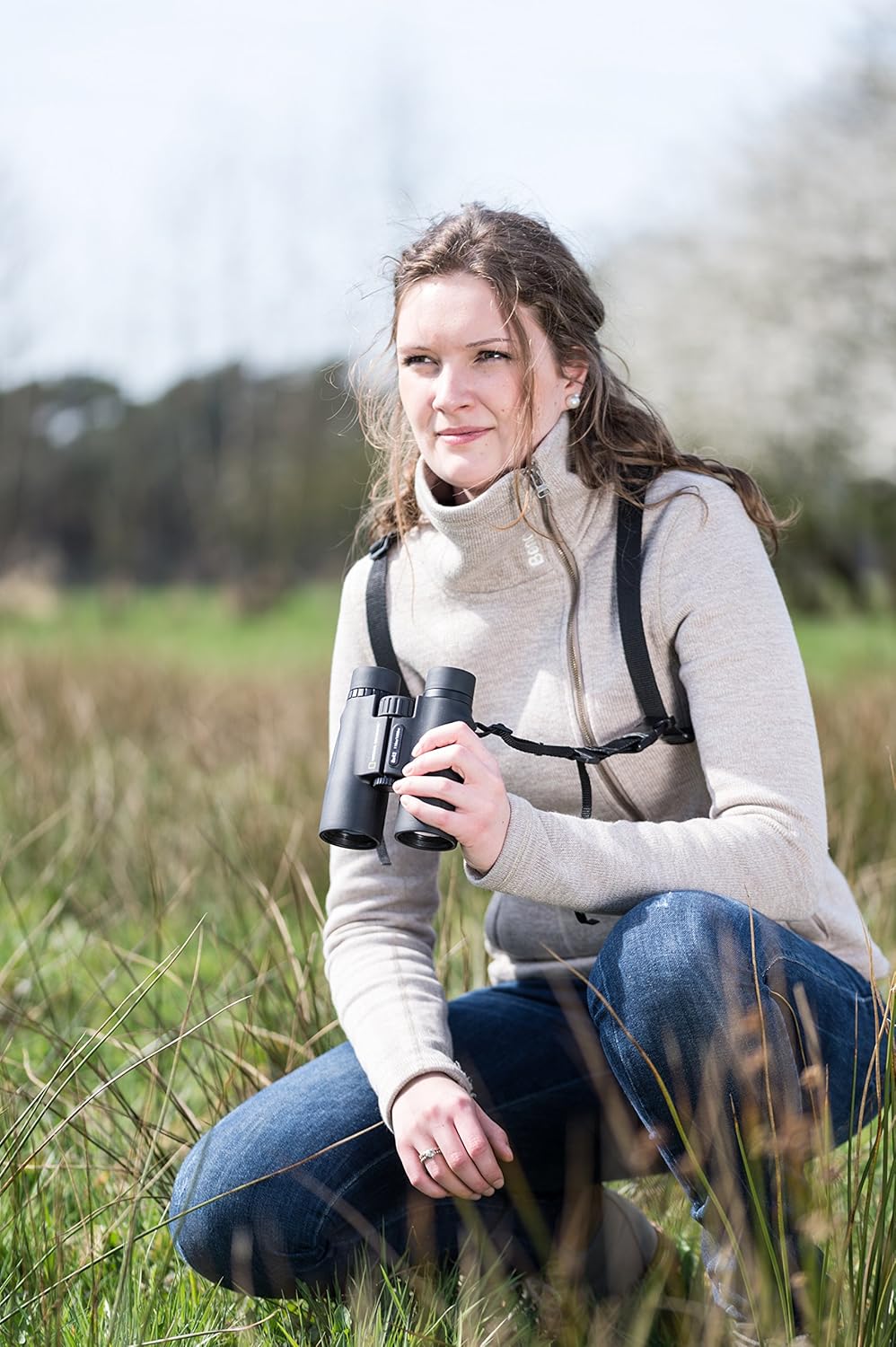 National Geographic 8x42 Fernglas mit Prismen aus BaK-4 Glas, Vollvergütung, gummiertem Fernglaskörp