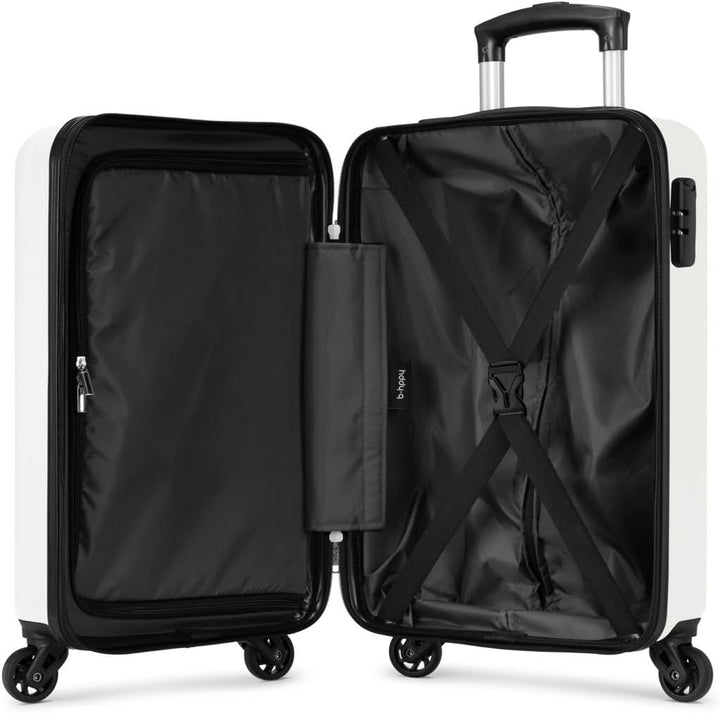 Handgepäck Koffer 53 x 35 x 20 cm - Koffer mit 4 Rollen - Hartschalen Trolley - Zahlenschloss - 33L