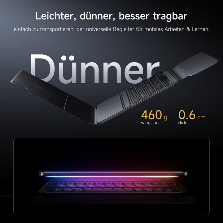 HOU für Tastatur iPad Air 11 Zoll M2/M3 &amp; Air 5./4. Gen. &amp; Pro 11 Zoll 4.–1. Gen. (2018–2022), Ultra