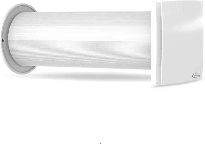 Airroxy aRheat Wärmerückgewinnung Wand‑Rekuperator weiss Ø100