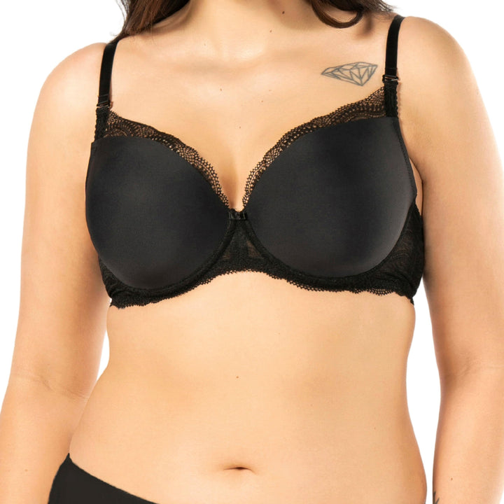 Nipplex Pepite Push-up-BH für Damen – Glatter, Gepolsterter BH mit Spitze – Dekolleté-Enhancer-BH –