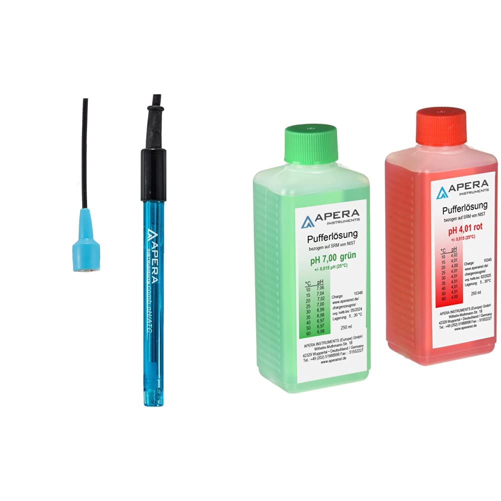 Apera Instruments 201-C kombinierte pH-Elektrode, BNC Anschluss, Polycarbonat/Glas, AI1301 &amp; pH Kali