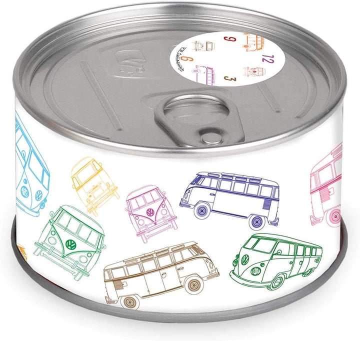 BRISA VW Collection - Volkswagen T1 Bulli Bus Tisch-Uhr, Magnet-Uhr, MyClock auch personalisierbar,