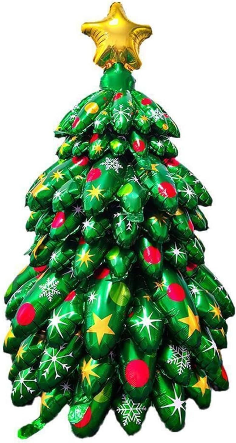 Kielsjajd Aufblasbarer Weihnachtsbaum Weihnachtsdeko, 130 * 73 cm Aufblasbare Weihnachtsdeko wasserd