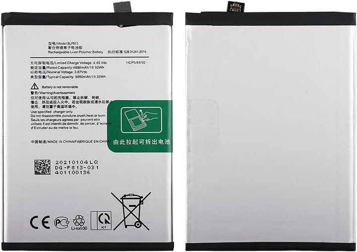 SwarKing Ersatz Akku Kompatibel mit OnePlus Nord N100 BE2013, BE2015 BLP813 with Toolkit