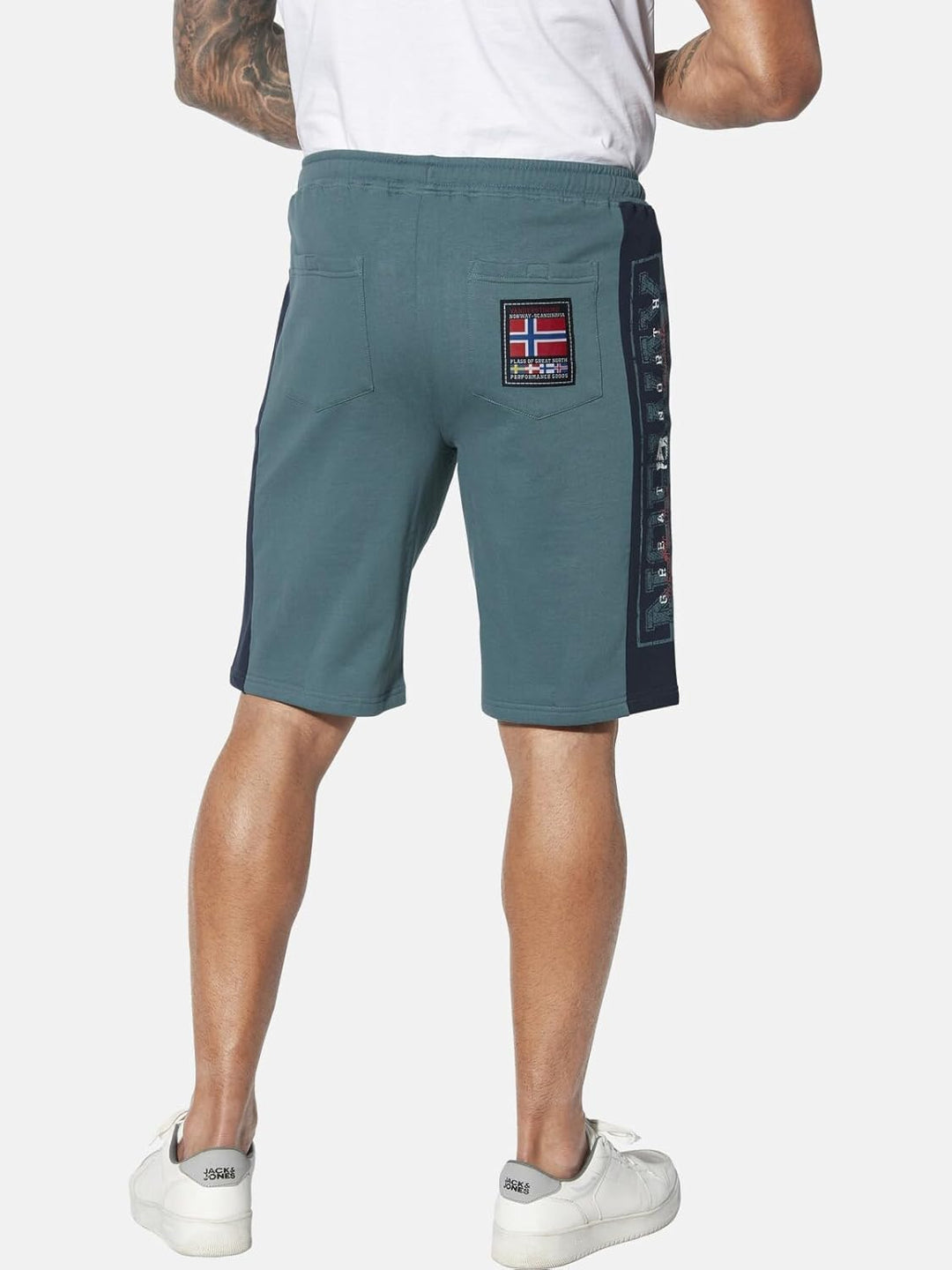 Jan Vanderstorm Herren Doppelpack Jogginghose Haral Kurze Hose Casual Shorts L Dunkelrot, L Dunkelro