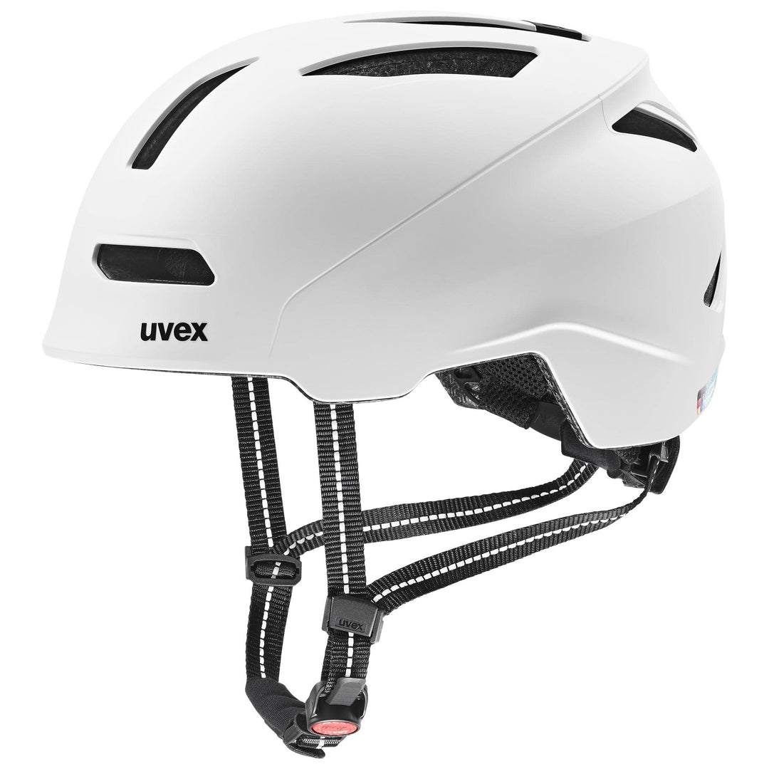 uvex urban planet LED - nachhaltiger Fahrradhelm für Damen und Herren cloud matt 58-61 cm, cloud mat
