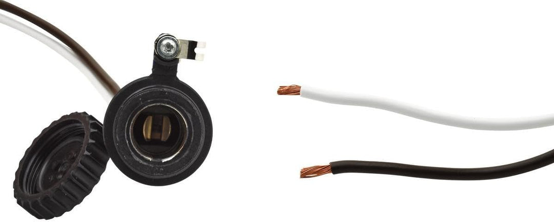 HELLA 8JB 001 946-101 Steckdose - 2-polig - Stecker: Flachstecker - Kabel: 300mm 1 Stecker mit Schra