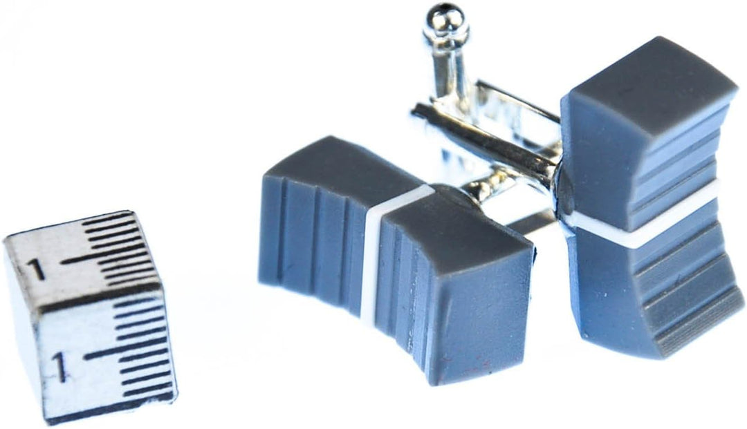 Miniblings Fader Manschettenknöpfe Miniblings Regler DJ Tontechniker Mischpult Mixer grau - Herrensc