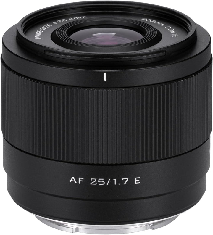 VILTROX 25mm F1.7 E, AF 25mm F1.7 für Sony E-Mount Autofokus Objektiv, APS-C für Sony a7III a7RIII a
